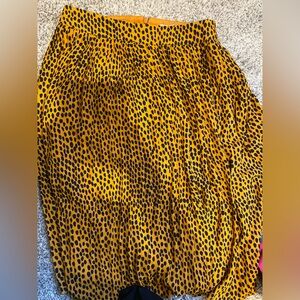 J. Crew leopard Patterned pleated Skirt